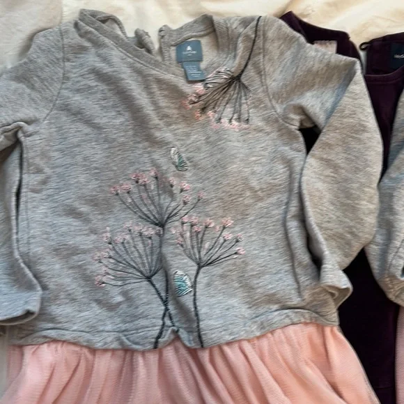 Bundle of 3T dresses. 5 long sleeve and 1 jumper. - Picture 2 of 7